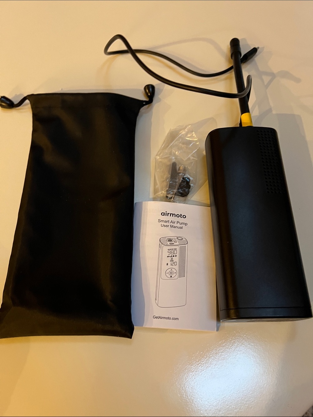 Black Smart Portable Air Pump